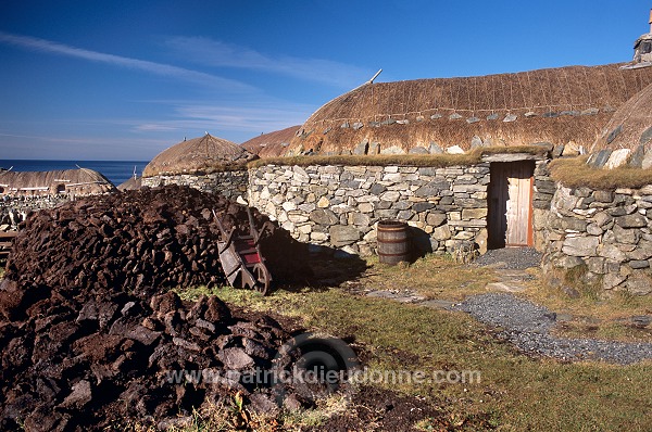 Black houses village, Garenin, Lewis, Scotland - Ecosse - 18716