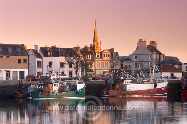 Stornoway at sunset, Lewis, Scotland - Lewis, Ecosse - 18744