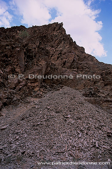 Wadi Bani Awf, Djebel Akhdar, erosion - Vallée Bani Awf, OMAN (OM10366b)