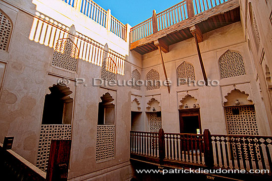 Jabrin fort, patio - Citadelle de Jabrin, patio, OMAN (OM10099)