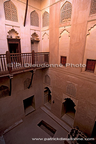 Jabrin fort, patio - Citadelle de Jabrin, patio, OMAN (OM10100)