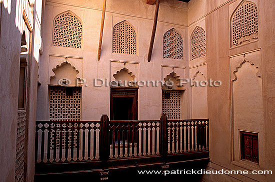 Jabrin fort, patio - Citadelle de Jabrin, patio, OMAN (OM10101)