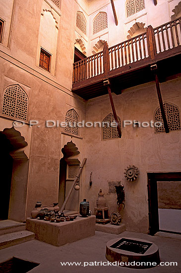 Jabrin fort, patio - Citadelle de Jabrin, patio, OMAN (OM10102)