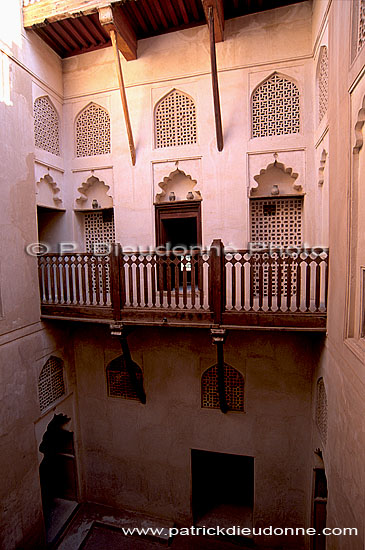 Jabrin fort, patio - Citadelle de Jabrin, patio, OMAN (OM10104)