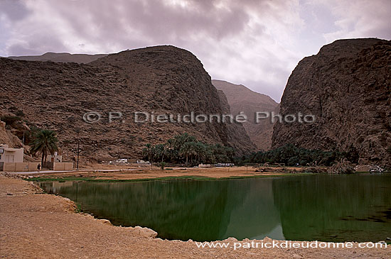 Tiwi. Wadi, village and gorge - Village de Tiwi, près de Sur, Oman (OM10297)