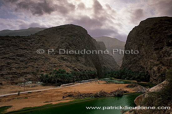 Tiwi. Wadi, village and gorge - Village de Tiwi, près de Sur, Oman (OM10299)