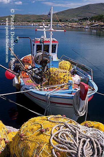 Greece, Lesvos: fishing boat, Sigri - Lesbos: Sigri  11417