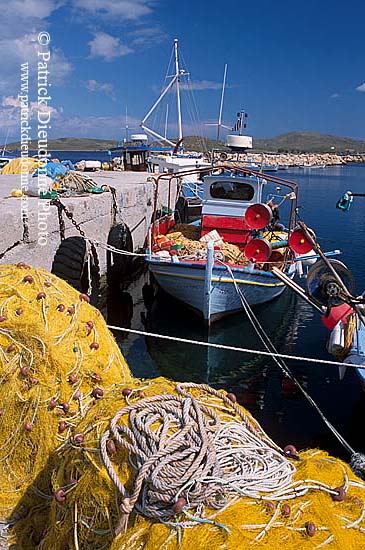 Greece, Lesvos: fishing boat, Sigri - Lesbos: Sigri  11419
