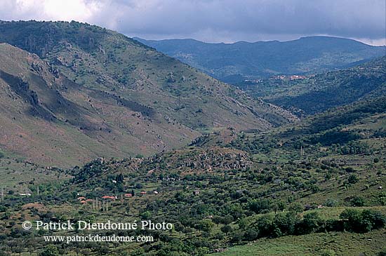 Greece, Lesvos: valley near Eressos - Lesbos: près Eressos 11447