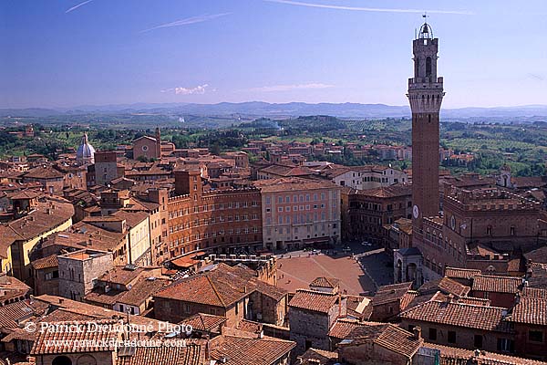 Tuscany, Siena, Piazza del Campo -  Toscane, Sienne, le Campo  12568