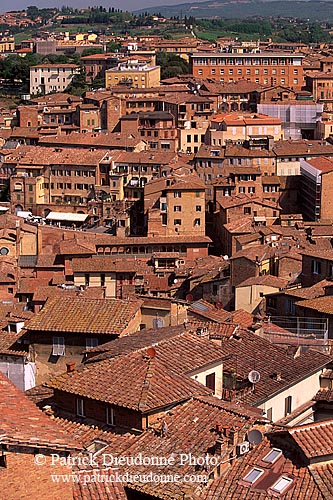 Tuscany, Siena, roofs -  Toscane, Sienne, toits de la ville  12604