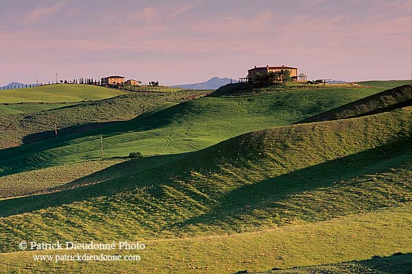 Tuscany, Crete region - Toscane, paysage des Crete    12252