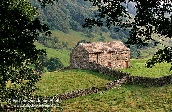 Swaledale, old barn, Yorkshire Dales NP, England - Grange traditionnelle 12782