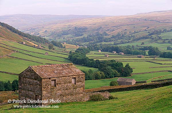 Swaledale, old barn, Yorkshire Dales NP, England - Grange traditionnelle 12800