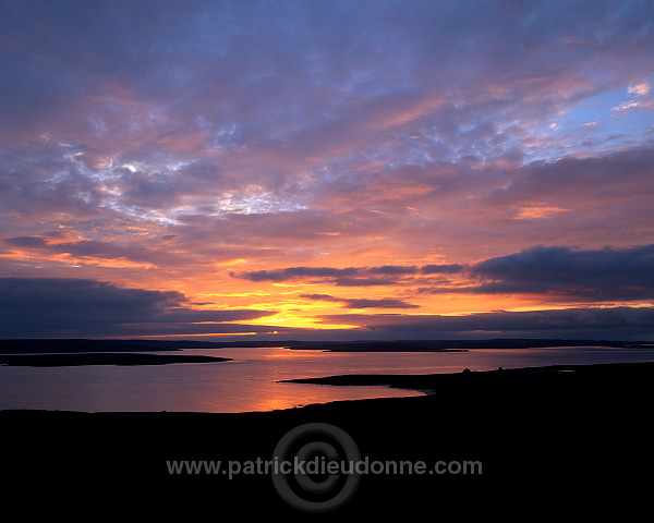 Sunset, Shetland Islands, Scotland - Couchant sur l'ocean, Fetlar 13085