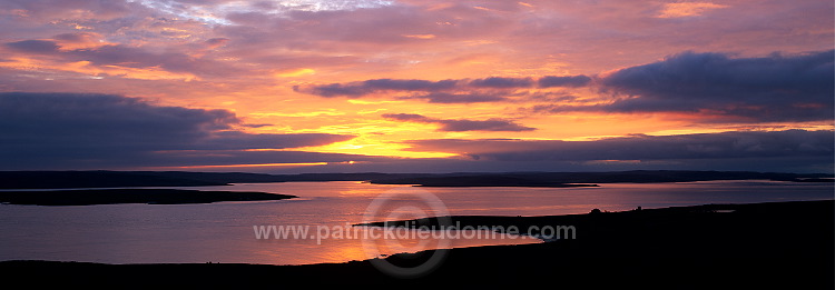 Sunset over Colgrave Sound, Fetlar, Shetland - Couchant sur Colgrave Sound 13088