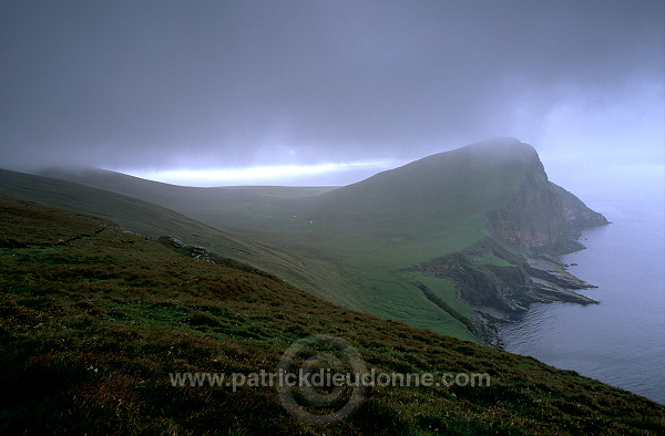 Foula, Shetland : The Noup (248 m) -  Falaises de The Noup, Foula 13139