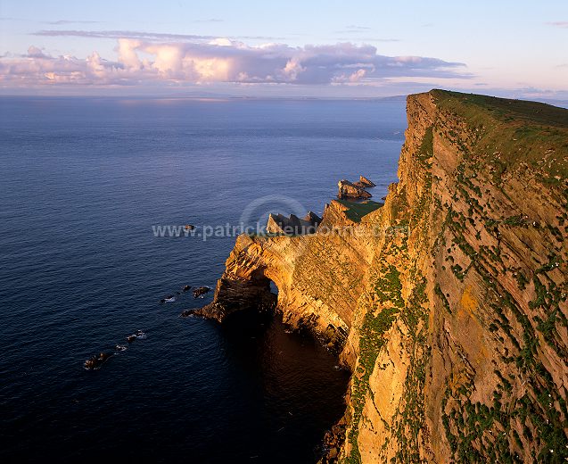 Foula, Shetland : da Nort Bank cliffs -  Falaise de Nort Bank, Foula  13122