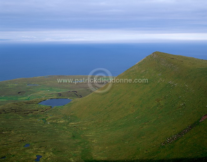 Hamnafield (344 m) from the Sneug, Foula, Shetland -  Hamnafield  13177