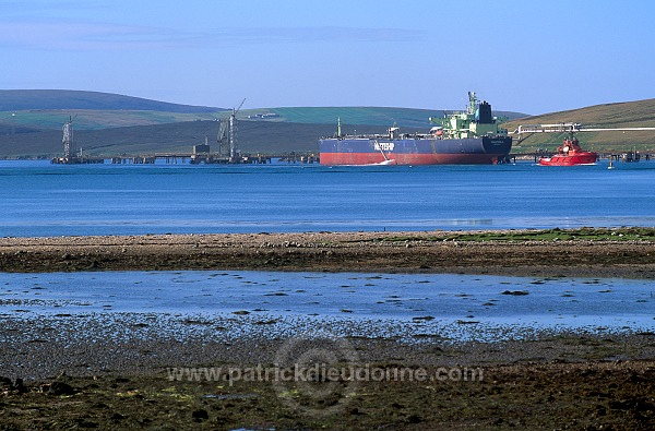 Tanker at Sullom Voe Terminal, Shetland - Tanker, Sullom Voe  13331