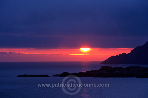 Sunset over Fitful Head, South Mainland, Shetland - Couchant sur Fitful Head  13401