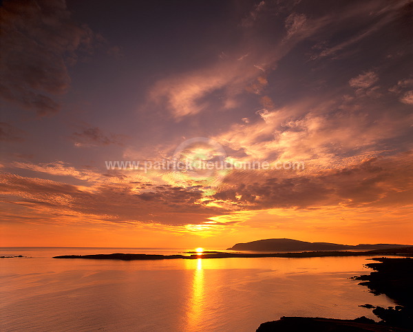 Sunset over South Mainland, Shetland - Couchant sur mainland sud 13423