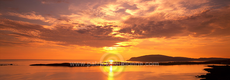 Sunset from Sumburgh, Shetland - Couchant sur mainland sud, Shetland  13424
