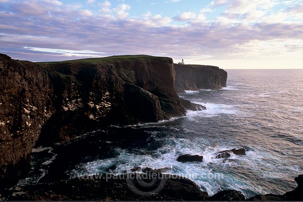Eshaness basalt cliffs, Shetland, Scotland. -  Falaises basaltiques d'Eshaness  13566
