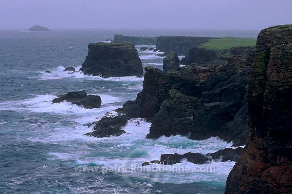 Eshaness basalt cliffs, Eshaness, Shetland -  Falaises basaltiques d'Eshaness 13602