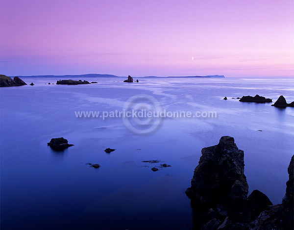 Sunset over Sand Wick, Northmavine, Shetland. - Couchant sur Sand Wick 13589