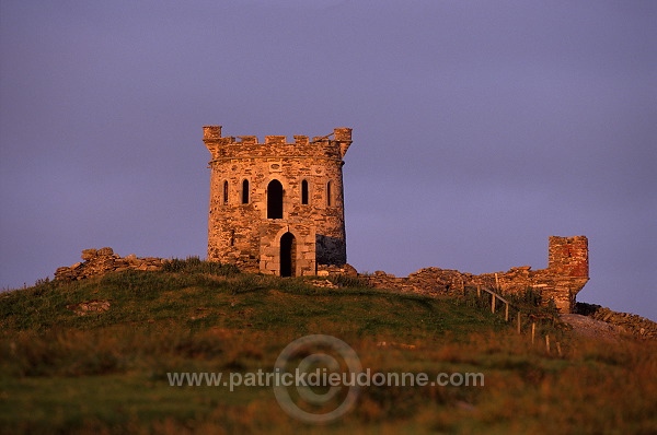 Brough Lodge castellated tower, Fetlar, Shetland -  Brough Lodge 13698