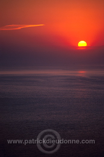 Sunset, Unst, Shetland Islands - Couchant sur l'ocean, Unst  14052