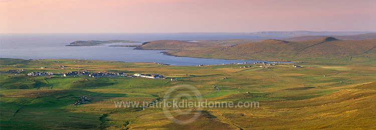 View of Haroldswick from Sothers Field, Unst, Shetland - Haroldswick, Unst  14117