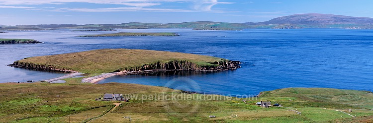 Ness of Sound tombolo, Yell, Shetland - Tombolo de Ness of Sound, Yell, Shetland  14157
