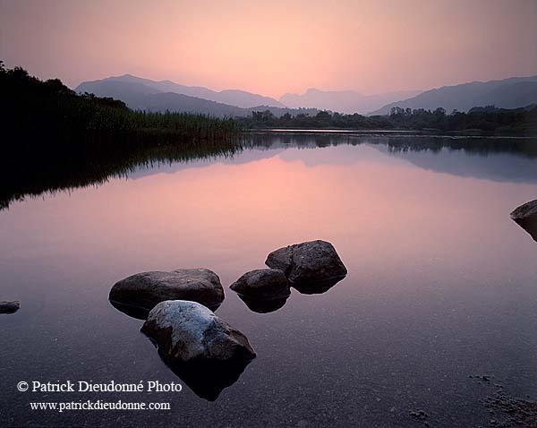 Sunset on Elter Water, Lake District, England - Elter Water, Angleterre  14206