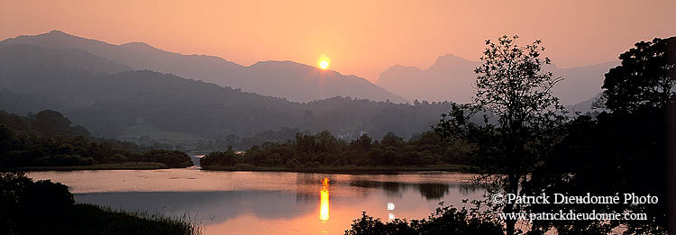 Sunset on Elter Water, Lake District, England - Elter Water, Angleterre  14208