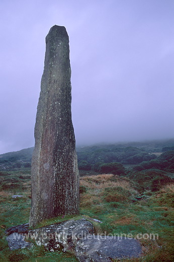 Ballycrovane Ogham Stone, Ireland -  Pierre de Ballycrovane, Irlande  15293