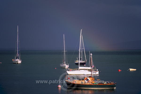Rainbow and boats, Donegal, Ireland - Arc-en-ciel et bateaux, Irlande  15494