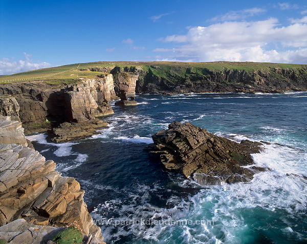 Yesnaby coast, Orkney, Scotland - Côte de Yesnaby, Orcades, Ecosse  15786