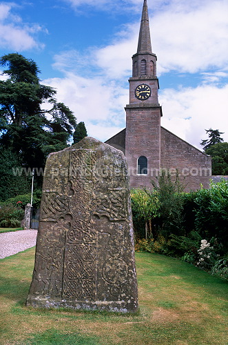 Christian pictish cross, Glamis, Angus - Ecosse - 18920