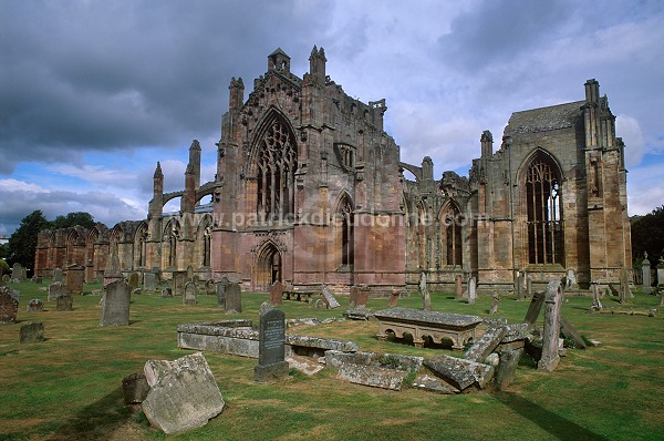 Melrose Abbey, Borders, Scotland - Melrose, Ecosse - 19168