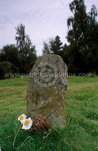 Culloden battlefield: Headstone, Scotland - Ecosse - 18892