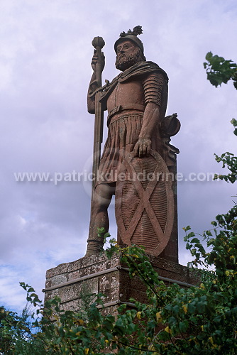 William Wallace statue, Stirling, Scotland - Ecosse - 19023