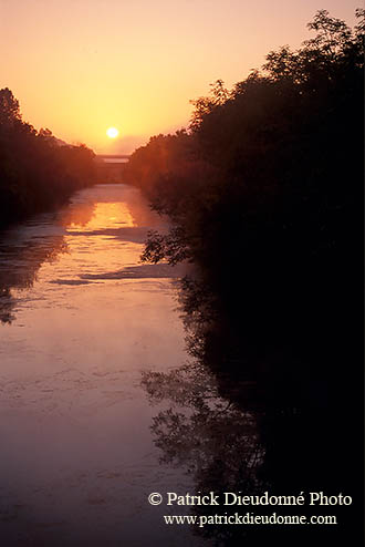 Moselle (canal), lumière du matin, Lorraine, France - 17178