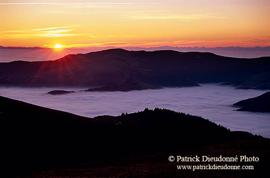 Aube depuis le Hohneck, Vosges, France - 17249