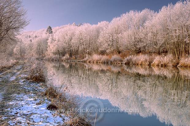 Vue sur le Canal de l'Est en hiver, Meuse - 18258