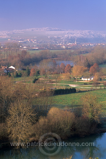 Saint-Mihiel, Meuse - la Meuse au nord de Saint-Mihiel - 18505