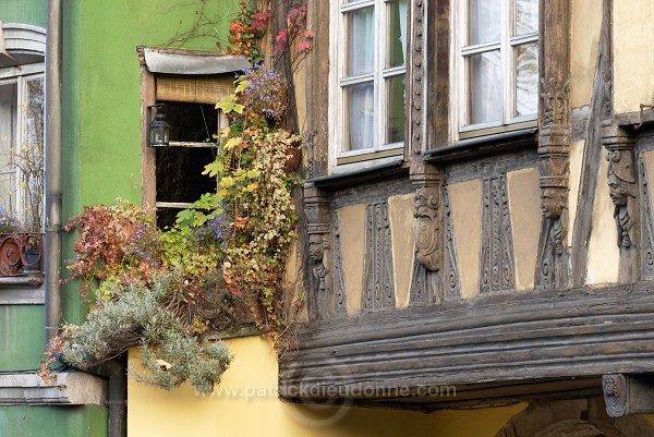 Strasbourg, maisons anciennes (old houses facades), Alsace, France - FR-ALS-0093