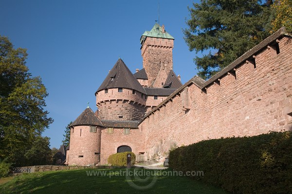 Haut-Koenigsbourg, chateau medieval (medieval castle), Alsace, France - FR-ALS-0312