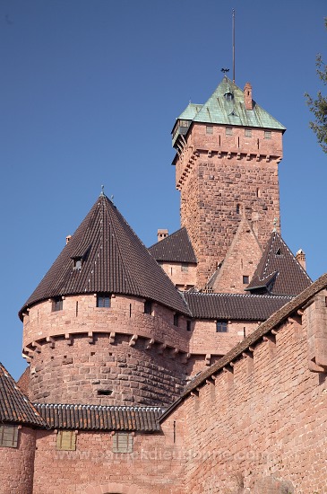 Haut-Koenigsbourg, chateau medieval (medieval castle), Alsace, France - FR-ALS-0314